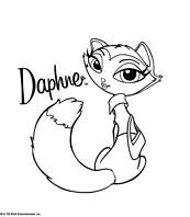 coloriage bratz petz daphne